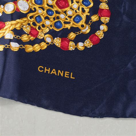 chanel paris silk scarf|Chanel silk scarf sale.